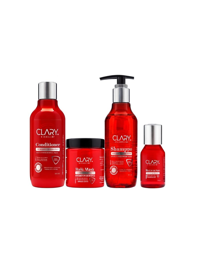 Clary Shampoo + Clary Conditioner + Clary Hair Mask + Clary Serum